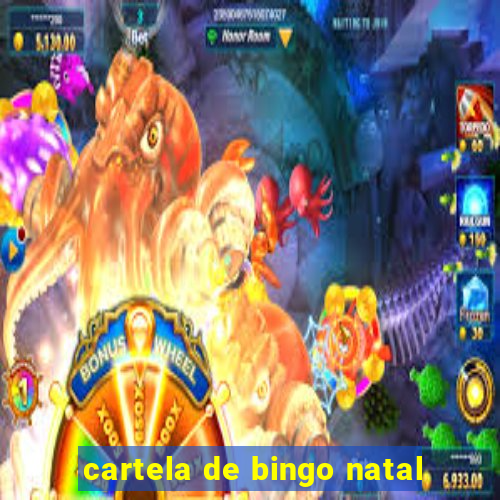 cartela de bingo natal